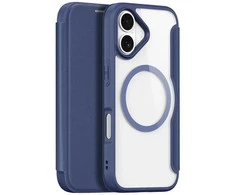 Dux Ducis Skin X Pro Apple iPhone 17 Air dėklas su MagSafe and Wallet – mėlynos spalvos