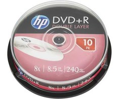 DVD+R HP 8,5 GB (240 min.) DL 8x 10-cake