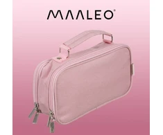 Double extendable pencil case - pink Maaleo 24517