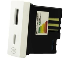 Dvigubas USB lizdas PNI UB30, 5V, 2.4A, modulinis, įmontuojamas