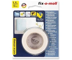 Dvipusė lipnioji juosta Fix-O-Moll, 1,5 m x 19 mm