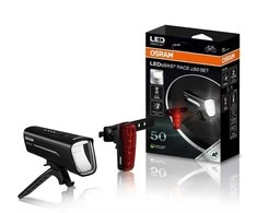 Dviračių žibintų rinkinys Osram LED, plastikas, juoda