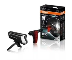 Dviračių žibintų rinkinys Osram LED, plastikas, juoda