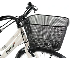 Dviratis miesto Bottari Pisa, 28″ rėmas, balta sp., su krepšeliu