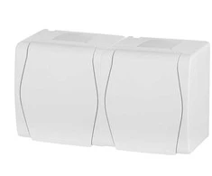 Dvivietis kištukinis lizdas ELEKTRO-PLAST HERMES2, IP44
