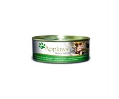 APPLAWS Tuna Fillet with Seaweed in Broth – šlapias kačių maistas – 70g