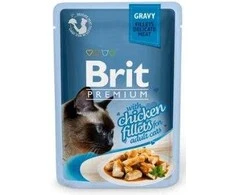 Brit Premium Delicate Fillets in Gravy su vištiena 85 g