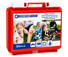 EDCO AUTOMOBILINĖ VAISTINĖLĖ SU PRIEMONĖMIS 30 ELEMENTŲ BOX 141145