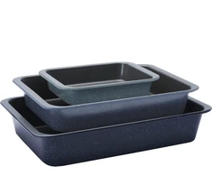 Electrolux E9OOECTS Easy2Clean Rectangular 3-Pan Set