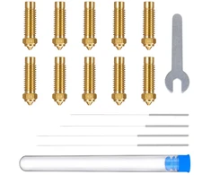 ELEGOO Neptune 4 Plus / 4 Max žalvarinių antgalių rinkinys (0.4 mm x4, 0.6 mm x2, 0.8 mm x2, 1.0 mm x2)