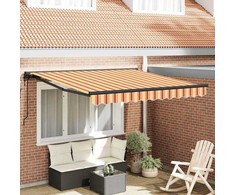 Elektrinė ištraukiama pavėsinė Geltona ir Oranžinė 300x250 cm 3329978