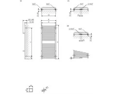 Elektrinis rankšluosčių džiovintuvas Terma Lima, 500x820mm