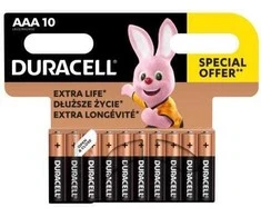 Elementai DURACELL AAA/LR03, 1.5V, 10 vnt.