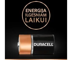 Elementai DURACELL, D/LR20, 1.5V, 2 vnt.