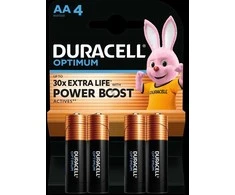 Elementai DURACELL OPTIMUM, AA/LR06, 1.5V, 4 vnt.