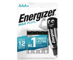 Elementai ENERGIZER MAX PLUS AAA/LR03, 1,5V, 4 vnt.