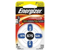 Elementai Energizer, ZA675/PR44, 1.4V, 4 vnt