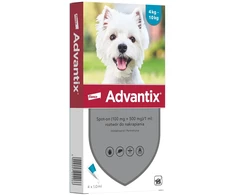 ENA ELANCO Advantix – Parazitų lašai šunims S – 4 x 1 ml