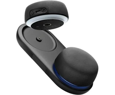 Kompiuterio kolonėlės Energea Magaudio Aura dvigubi „Bluetooth“ garsiakalbiai su prijungimo stotele, juodi