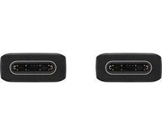 112803 EP-DW767JBE Samsung USB-C/USB-C duomenų kabelis 3A 1.8m juodos spalvos (OOB Bulk)