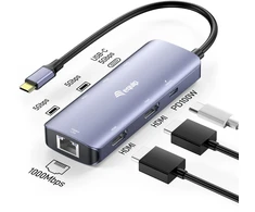 Equip 133501 knyginių kompiuterių dokas / jungčių replikatorius Vielinis USB 3.2 Gen 1 (3.1 Gen 1) Type-C Pilka