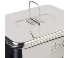 ESBIT PT1200ST turistinis maisto gaminimo indas Stiklinis indelis 1,2 L Sidabras