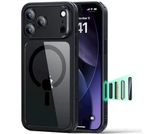 ESR Classic Hybrid Dėklas iPhone 17 Pro Max, clear juodas