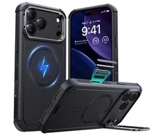 ESR „Cyber ​​Kickstand MagSafe“ dėklas, skirtas „iPhone 17 Pro“ – Juodas