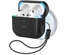 Dėklas ESR ORBIT HALOLOCK MAGSAFE Apple AirPods 4 juodos spalvos