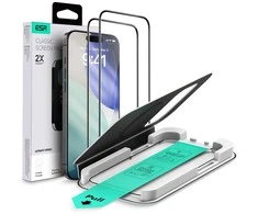 ESR UltraFit Apsauginis stiklas 2-pack skirtas Apple iPhone 17 Pro – transparent