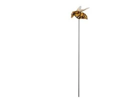 Esschert_Des Dekoracija „Bitė”, 6.9 cm x 8.4 cm x 78.4 cm, ruda/geltona