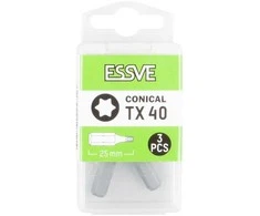 Essve Atsuktuvų antgaliai TX40 25 mm 3 vnt