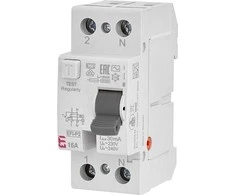 ETI Srovės nuotėkio relė EFI-P2, 16A, 10kA, 30mA AC, 1P+N