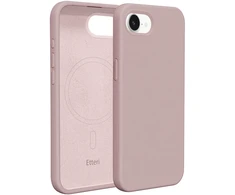 Etteri silikoninis Mag dėklas, skirtas iPhone 16e / 17e, šviesiai rožinis