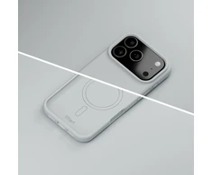 Etteri silikoninis Mag dėklas, skirtas iPhone 17 Pro Max / 18 Pro Max, sidabrinis