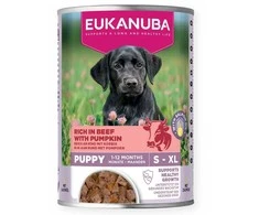 Eukanuba konservuotas pašaras šuniukams su jautiena ir moliūgais, 400g