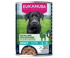 Eukanuba konservuotas pašaras šunims su ėriena ir bulvėmis, 400g