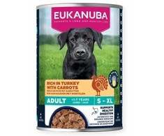 Eukanuba konservuotas pašaras šunims su kalakutiena ir morkomis, 400g
