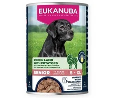 EUKANUBA Life Care Senior Rich in ėriena with potatoes – drėgnas ėdalas šunims – 400g