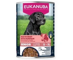 EUKANUBA Life Care Senior Rich in jautiena with pumpkin – drėgnas ėdalas šunims – 400g