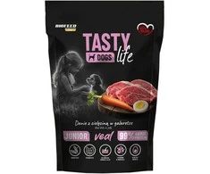 Euphoria BIOFEED Tasty Dogs Life Junior Veal – drėgnas ėdalas šunims – 150g