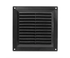 Europlast Aliumininės ventiliacijos grotelės, 150 x 150 mm, juodos