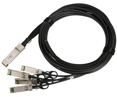 Šakotuvas Extralink QSFP+ DAC | QSFP+ kabelis | DAC, 40Gbps iki 4x 10Gbps 3m, 30AWG