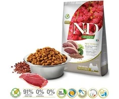 Sausas Šunų Maistas - Farmina N&amp;D Quinoa Ančių, Brokolių Ir Asparagų Mišinys, Neutered Adult Mini - 2.5kg