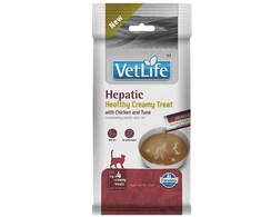 FARMINA Vet Life Cat Hepatic Creamy treat with vištiena & Tuna box – skanėstas katei – 4x15g