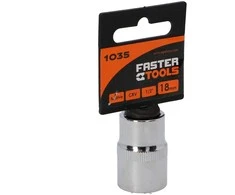 Faster_Tools Varžtų galvutė Faster Tools 1/2″ 18 mm 1035