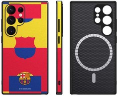 Ocpc FC Barcelona dėklas, skirtas Samsung Galaxy S24 Ultra magnetinis dėklas MagSafe OCFCBMCS24USP SP