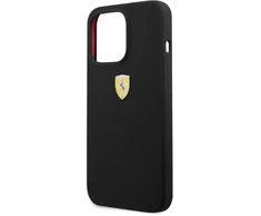Ferrari FESSIHMP13XBK Apple iPhone 13 Pro Max 6,7″ juodos spalvos kietas dėklas Silicone MagSafe