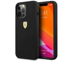 Ferrari FESSIHMP13XBK Apple iPhone 13 Pro Max 6,7″ juodos spalvos kietas dėklas Silicone MagSafe