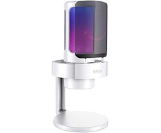 Fifine A8W kondensatorinis mikrofonas with stand baltos spalvos